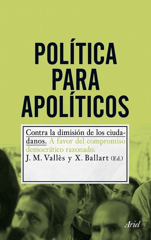 POLÍTICA PARA APOLÍTICOS | 9788434400726 | JOSEP Mª VALLÈS/XAVIER BALLART HERNÁNDEZ