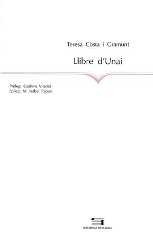 LLIBRE D'UNAI | 9788479352332 | COSTA-GRAMUNT, TERESA