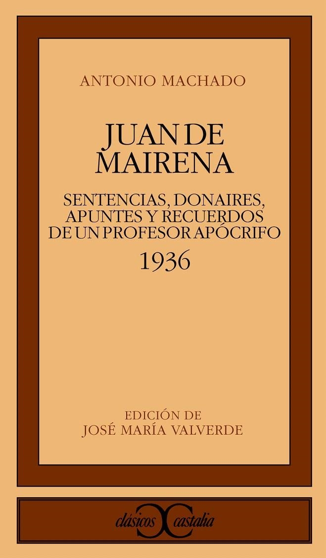 JUAN DE MAIRENA | 9788470390364 | MACHADO, ANTONIO