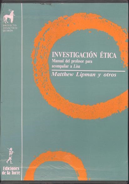 INVESTIGACIÓN ÉTICA | 9788486587505 | LIPMAN, MATTHEW