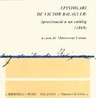 EPISTOLARI DE VÍCTOR BALAGUER: APROXIMACIÓ A UN CATÀLEG (1869) | 9788439313991 | COMAS , MONTSERRAT