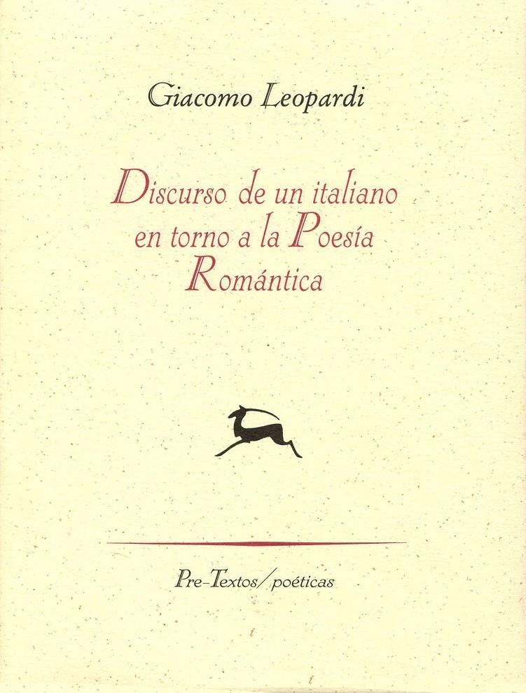 DISCURSO DE UN ITALIANO EN TORNO A LA POESÍA ROMÁNTICA | 9788481912142 | LEOPARDI, GIACOMO