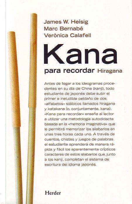 KANA PARA RECORDAR: HIRAGANA, KATAKANA | 9788425423093 | HEISIG, JAMES W./BERNABÉ COSTA, MARC/CALAFELL CALLEJO, VERÒNICA