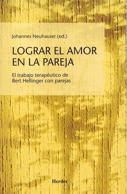 LOGRAR EL AMOR EN LA PAREJA | 9788425421709