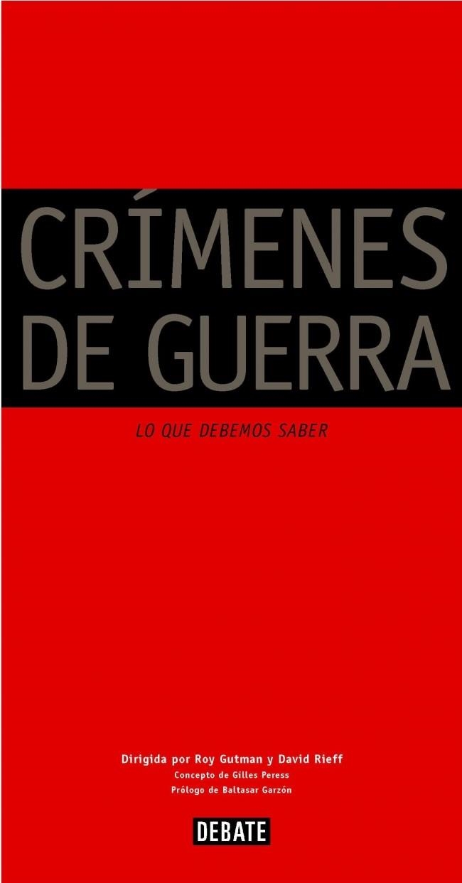 CRÍMENES DE GUERRA | 9788483065563 | GUTMAN,ROY/RIEFF,DAVID