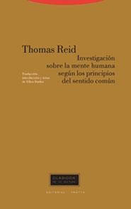 INVESTIGACIÓN SOBRE LA MENTE HUMANA SEGÚN LOS PRINCIPIOS DEL SENTIDO COMÚN | 9788481646696 | REID, THOMAS