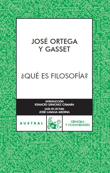 ¿QUÉ ES FILOSOFÍA? | 9788467022285 | JOSÉ ORTEGA Y GASSET