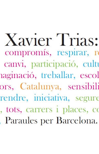 PARAULES PER BARCELONA | 9788495987501 | TRIAS, XAVIER