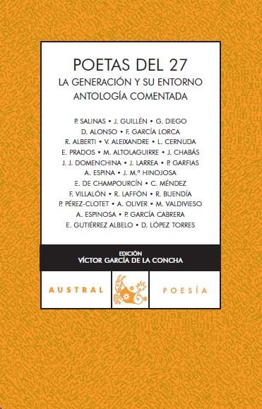 POETAS DEL 27. LA GENERACIÓN Y SU ENTORNO | 9788467023480 | AA. VV.