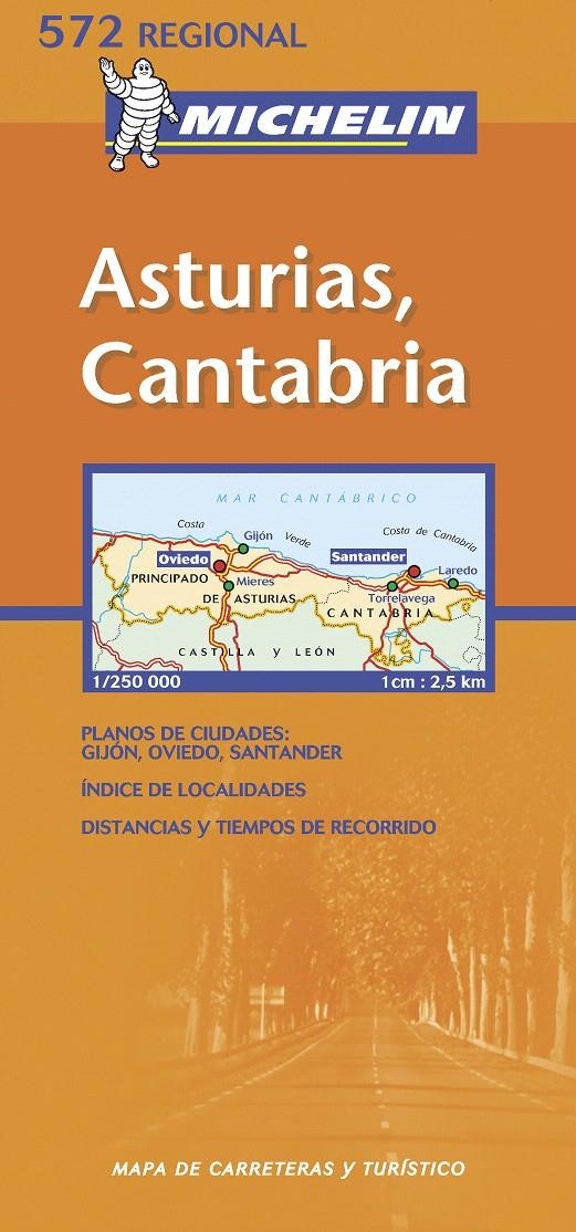 MAPA REGIONAL ASTURIAS, CANTABRIA | 9782061008911 | VARIOS AUTORES