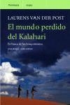 EL MUNDO PERDIDO DEL KALAHARI. | 9788483075661 | LAURENS VAN DER POST