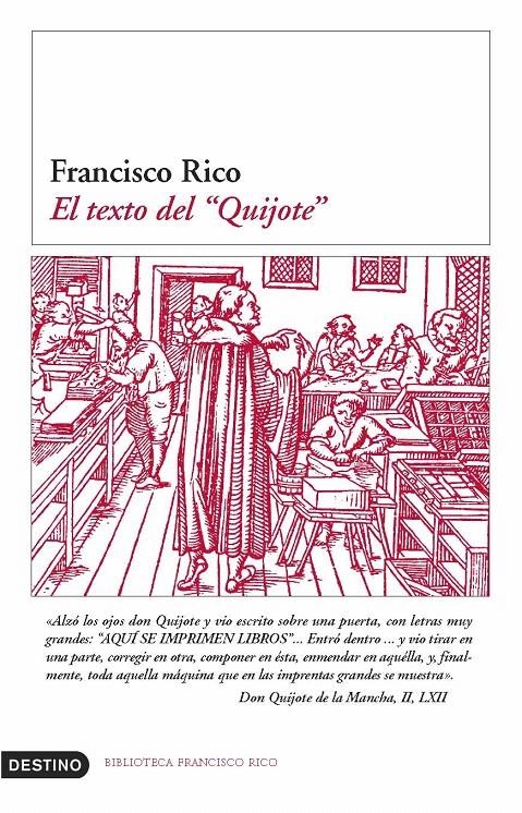 EL TEXTO DEL QUIJOTE | 9788423338757 | FRANCISCO RICO