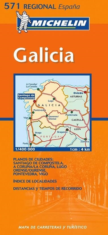 MAPA REGIONAL GALICIA | 9782061008874 | VARIOS AUTORES