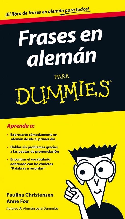 FRASES EN ALEMÁN PARA DUMMIES | 9788432901232 | ANNE FOX/PAULINA CHRISTENSEN