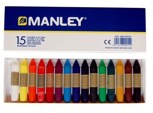 BOITE DE 15 CRAIES GRASSES TYPE MANLEY- CAJA DE 15 CERAS MANLEY | 8414326000552