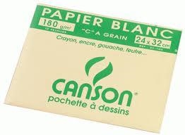 POCHETTE DE PAPIER CANSON BLANC DESSIN A4 - 15 HOJAS  | 3148950271020