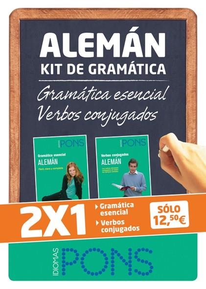 KIT DE GRAMÁTICA ALEMÁN. GRAMÁTICA ESENCIAL + VERBOS CONJUGADOS | 9788484436416 | VARIOS AUTORES