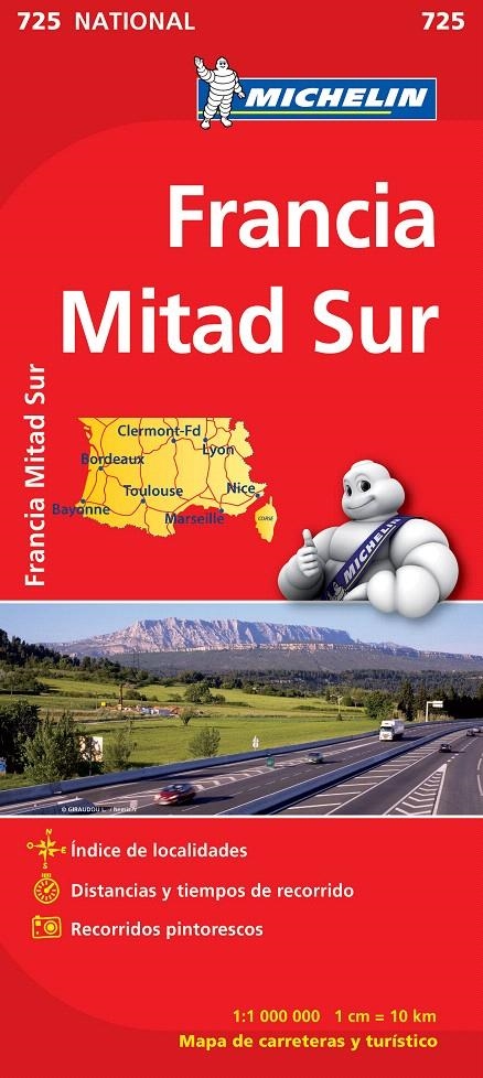 MAPA NATIONAL FRANCIA SUR | 9782067171244 | VARIOS AUTORES