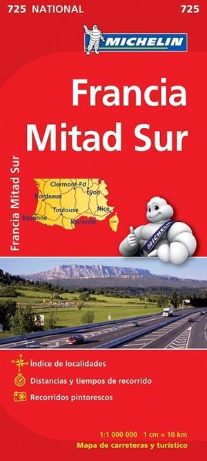 MAPA NATIONAL FRANCIA SUR | 9782067171244 | VARIOS AUTORES