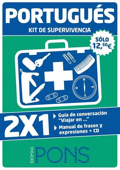 KIT DE SUPERVIVENCIA PORTUGUÉS. VIAJAR EN PORTUGUÉS + PORTUGUÉS DE CADA DÍA | 9788484436195 | EDITORIAL