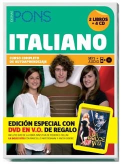 CURSO COMPLETO PONS ITALIANO (2 LIBROS + 4 CD + DVD) | 9788484435303 | VARIOS AUTORES