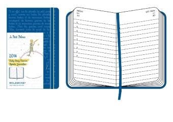 MOLESKINE 2014 LE PETIT PRINCE LIMITED EDITION DAILY PLANNER, 12 MONTH, LARGE, ANTWERP BLUE, HARD COVER  | 9788866137504