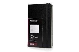 MOLESKINE 2014 DAILY PLANNER, 12 MONTH, LARGE, BLACK, HARD COVER  | 9788866135654