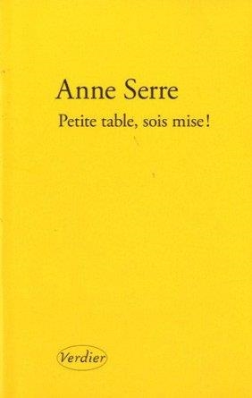 PETITE TABLE, SOIS MISE ! | 9782864326885 | ANNE SERRE