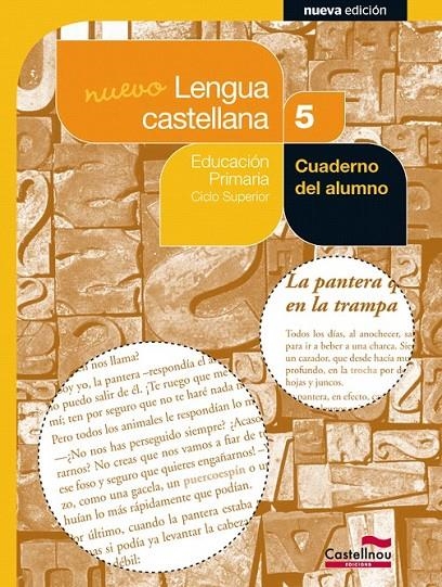 NUEVO CUADERNO LENGUA CASTELLANA 5º (PROJECTE SALVEM LA BALENA BLANCA) | 9788498043594 | MONTERO DOMÍNGUEZ, DIEGO MANUEL/TRASOBARES CASTILLO, MARÍA LOURDES/LUNA SANJUAN, MARTA