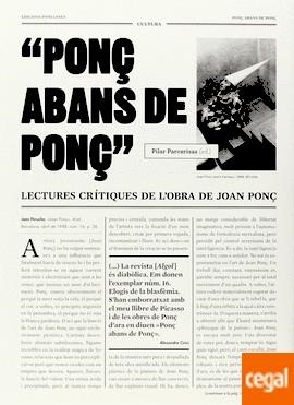 PONÇ ABANS DE PONÇ | 9788472269750 | JOAN PONÇ, PILAR PARCERISAS