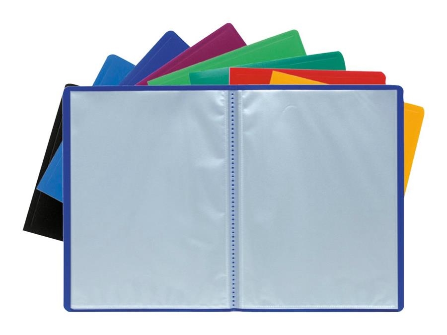 DOSSIER EN PLASTIQUE AVEC 80 POCHETTES 160 PAGES A4 / DOSSIER DE PLÁSTICO CON 80 FUNDAS 160 PAGINAS TRANSPARENTE A4  | 3130630858690