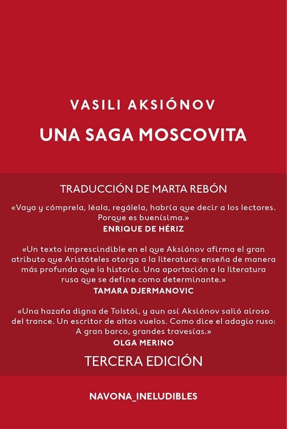 UNA SAGA MOSCOVITA | 9788416259311 | VASILI AKSIÓNOV