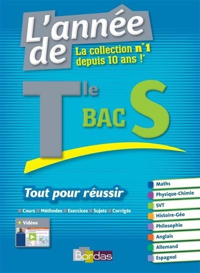 L'ANNÉE DE TLE BAC S  - ÉDITION 2016 | 9782047354971 | GABRIEL BOISSIÈRE, FABIEN AOUSTIN, DOMINIQUE BOISSIER, NICOLE GANDILHON