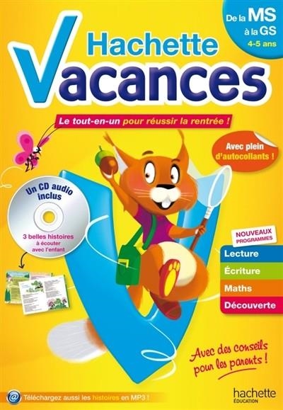 HACHETTE VACANCES 4-5 ANS - DE LA MS À LA GS - ÉDITION 2016 | 9782013950367 | ANNA ROCARD