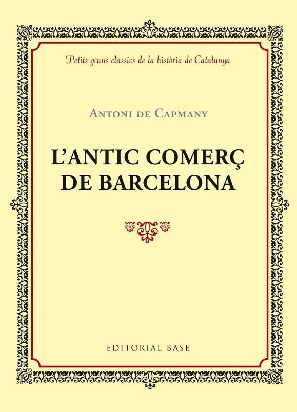 L'ANTIC COMERÇ DE BARCELONA | 9788416587414 | ANTONI DE CAPMANY