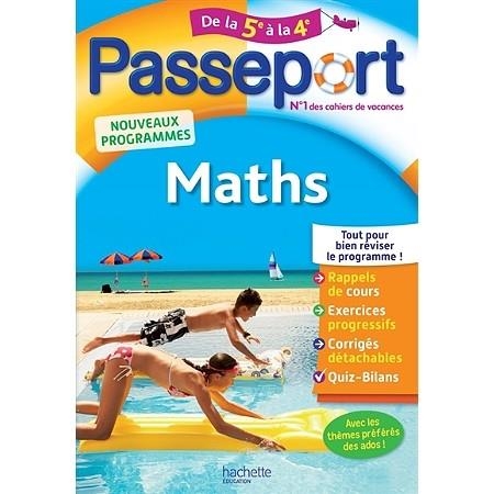 PASSEPORT MATHS DE LA 5E À LA 4E - ÉDITION 2017 | 9782017016519 | PHILIPPE ROUSSEAU