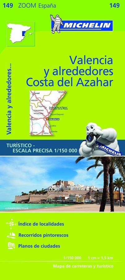 MAPA ZOOM VALENCIA Y ALREDEDORES, COSTA DEL AZAHAR | 9782067218253 | VARIOS AUTORES