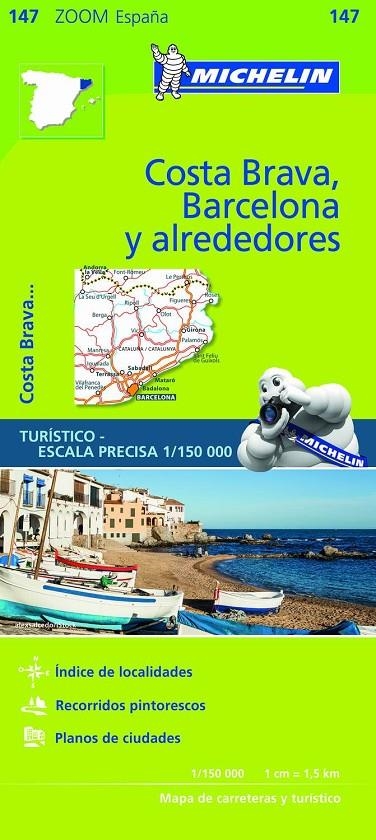 MAPA ZOOM BARCELONA Y ALREDEDORES, COSTA BRAVA | 9782067218192 | MICHELIN