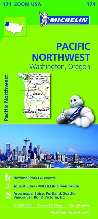 MAPA ZOOM USA PACIFIC NORTHWEST | 9782067190764 | MICHELIN