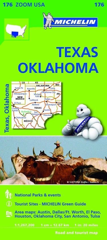 MAPA ZOOM USA TEXAS - OKLAHOMA | 9782067190924 | MICHELIN