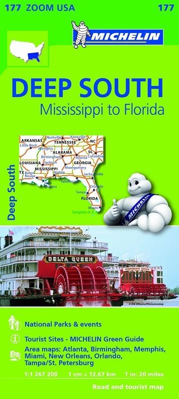 MAPA ZOOM USA DEEP SOUTH | 9782067190559 | MICHELIN