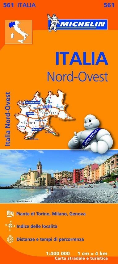 MAPA REGIONAL ITALIA NORD OVEST | 9782067183933 | MICHELIN