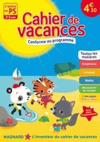 CAHIER DE VACANCES J'ENTRE EN PS - 2-3 ANS -ÉDITION 2017 | 9782210757028 | COLLECTIF