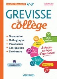 FRANÇAIS 6E-3E GREVISSE DU COLLÈGE - ÉDITION 2018 | 9782210756410 | COLLECTIF