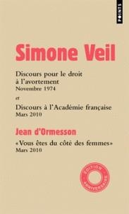 DISCOURS À L'ASSEMBLÉE NATIONALE | 9782757871355 | SIMON VEIL, JEAN D'ORMESSON, JACQUES CHIRAC