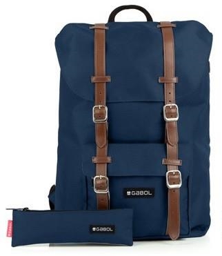 MOTXILLA VINTAGE BLAVA (ESTOIG DE REGAL) - SAC À DOS BLEU (TROUSSE OFFERTE) | 8425126186940