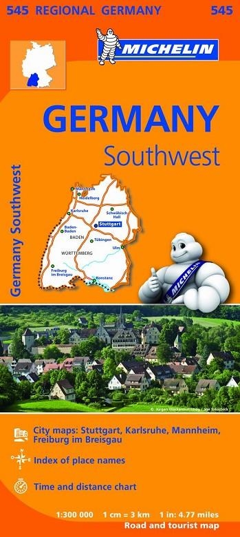 MAPA REGIONAL GERMANY SOUTHWEST | 9782067183667 | MICHELIN