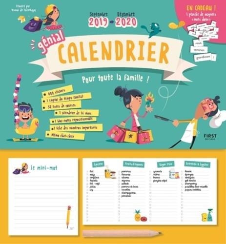 CALENDRIER POUR TOUTE LA FAMILLE 2019-2020 | 9782412046401 | CASTELBAJAC