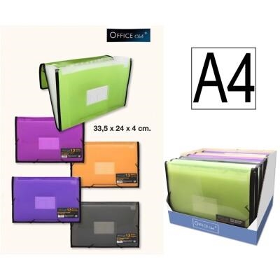 POCHETTE A COMPARTIMENTS (ACCORDEON) FORMAT A4- CARPETA CON SEPARADORES (ACORDEON) FORMATO A4 | 8430173248107