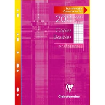 FEUILLES DOUBLES 5X5 - HOJAS DOBLES 5X5 A4 200P - BLANCO | 3329680471205